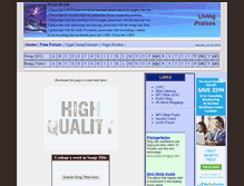 Tablet Screenshot of living-praises.com